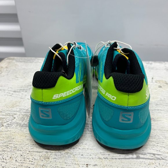 Salomon Speedcross Pro Women: Conquer Trails in Teal Blue F/Reaning Green Style - Picture 7 of 8